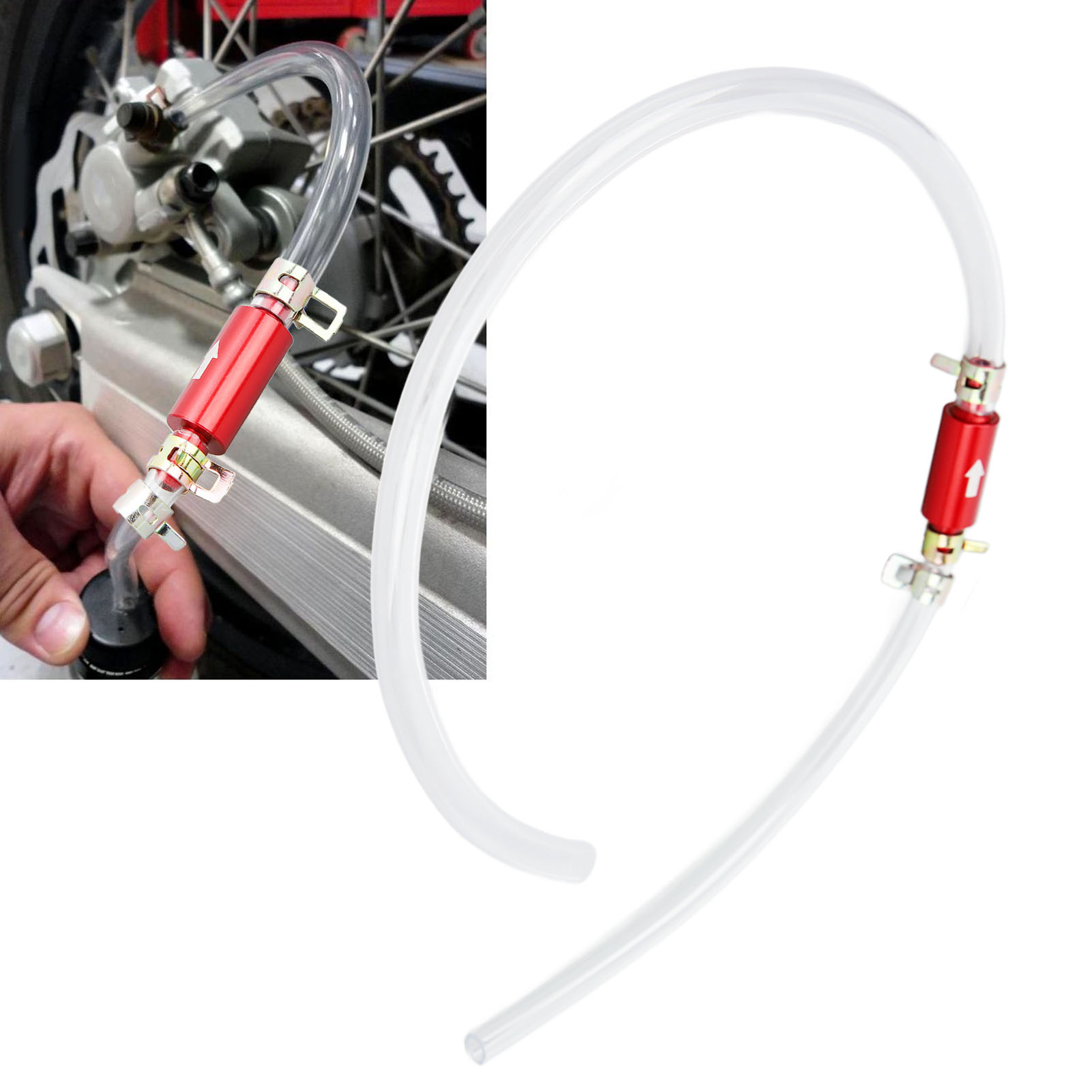Brake Bleeder Kit - 2 szt. Przewód odpowietrzający hamulce 6MM
