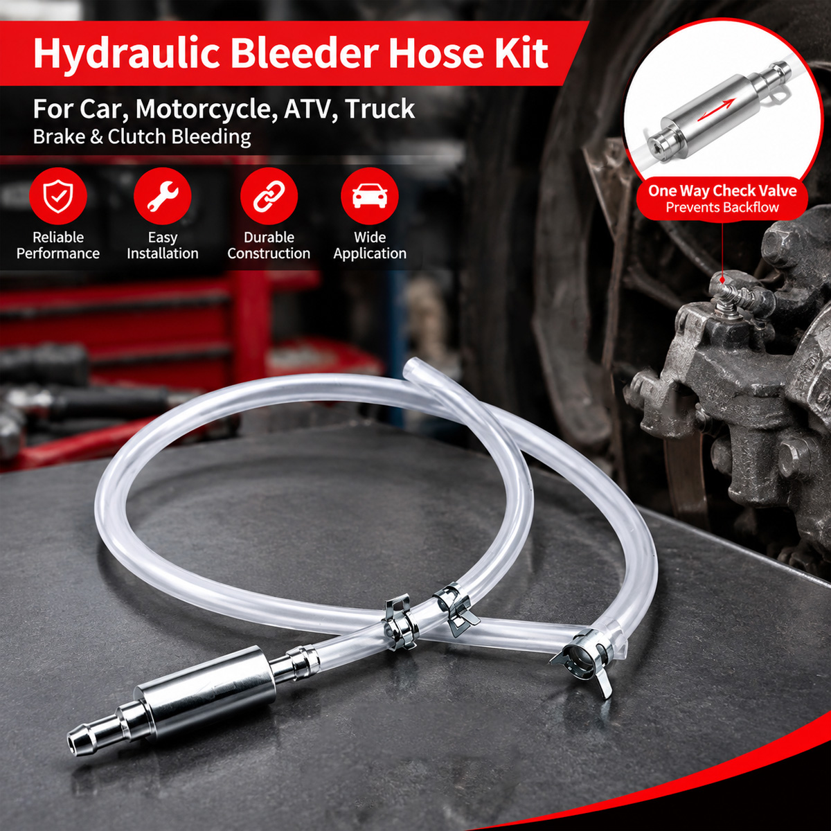Wąż do odpowietrzania hamulców – Brake Bleeder Kit recenzja i cena